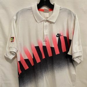 Vintage 1990's Nike Challenge Court Andre Agassi Tennis Polo